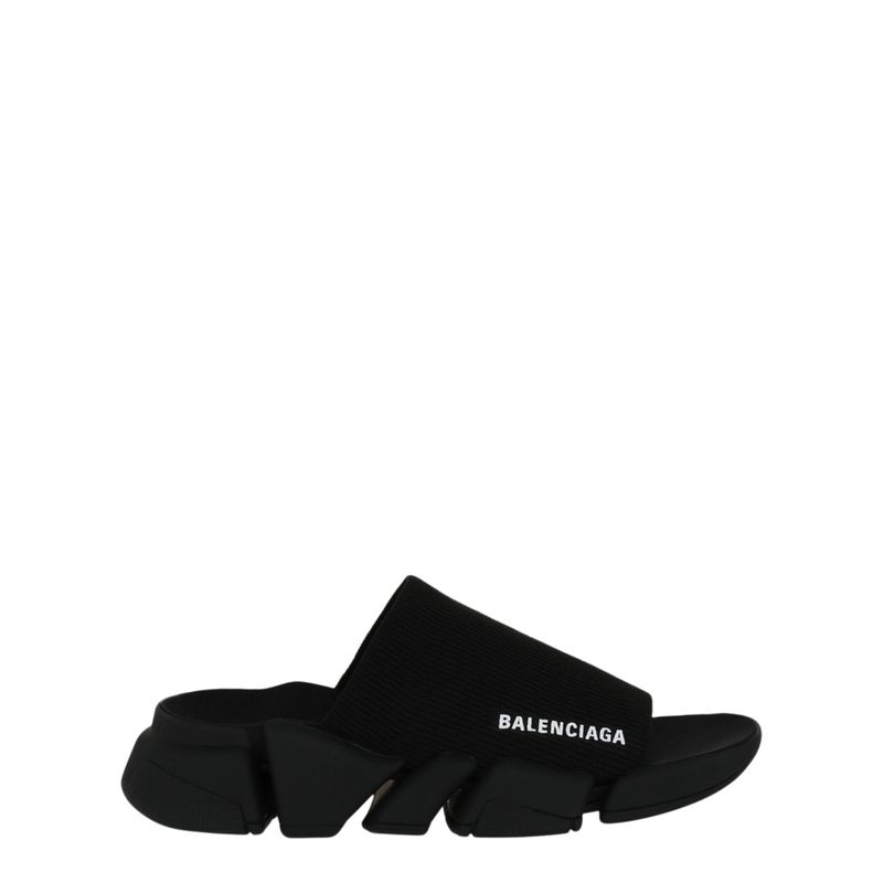 Balenciaga Speed 2 Slides Black Womens